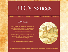 Tablet Screenshot of jdssauces.com